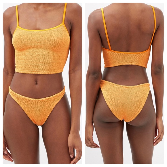 Hunza G Swim Hunza G Pink Tankini Swim Set Bikini Swimsuit Bathing Suit Poshmark